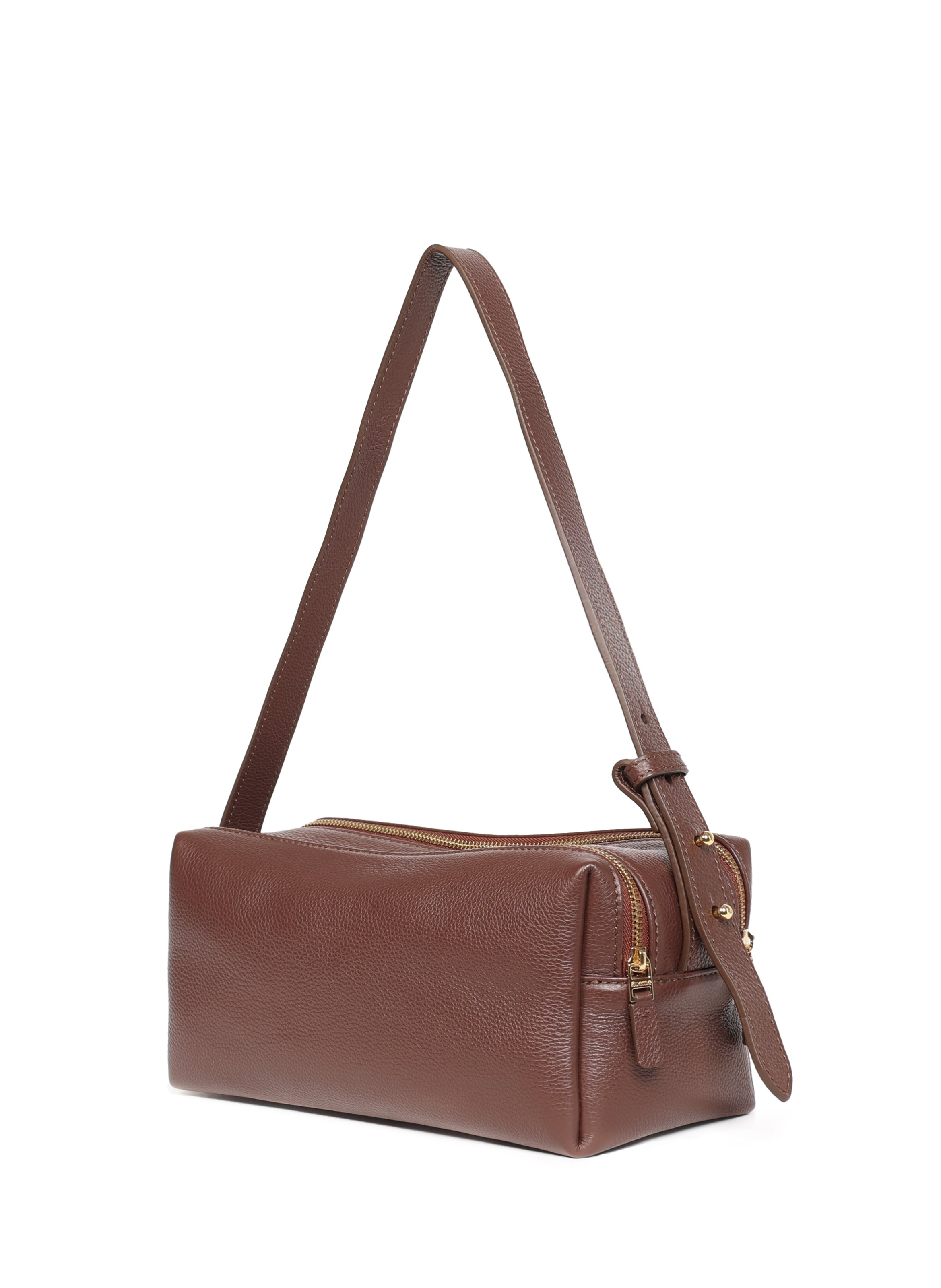 Trousse Pebbled Leather Dark Brown - 4
