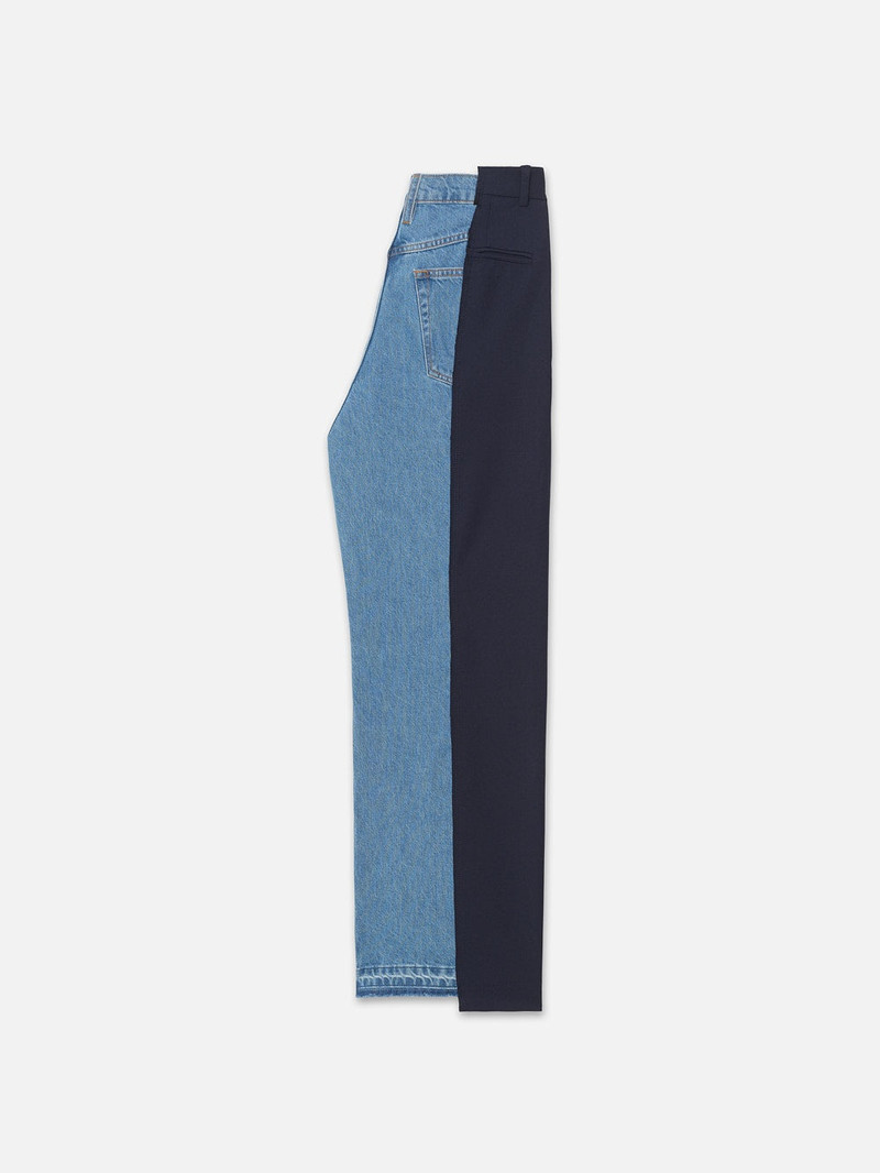 FRAME Le Mix Trouser in Navy Meadow outlook