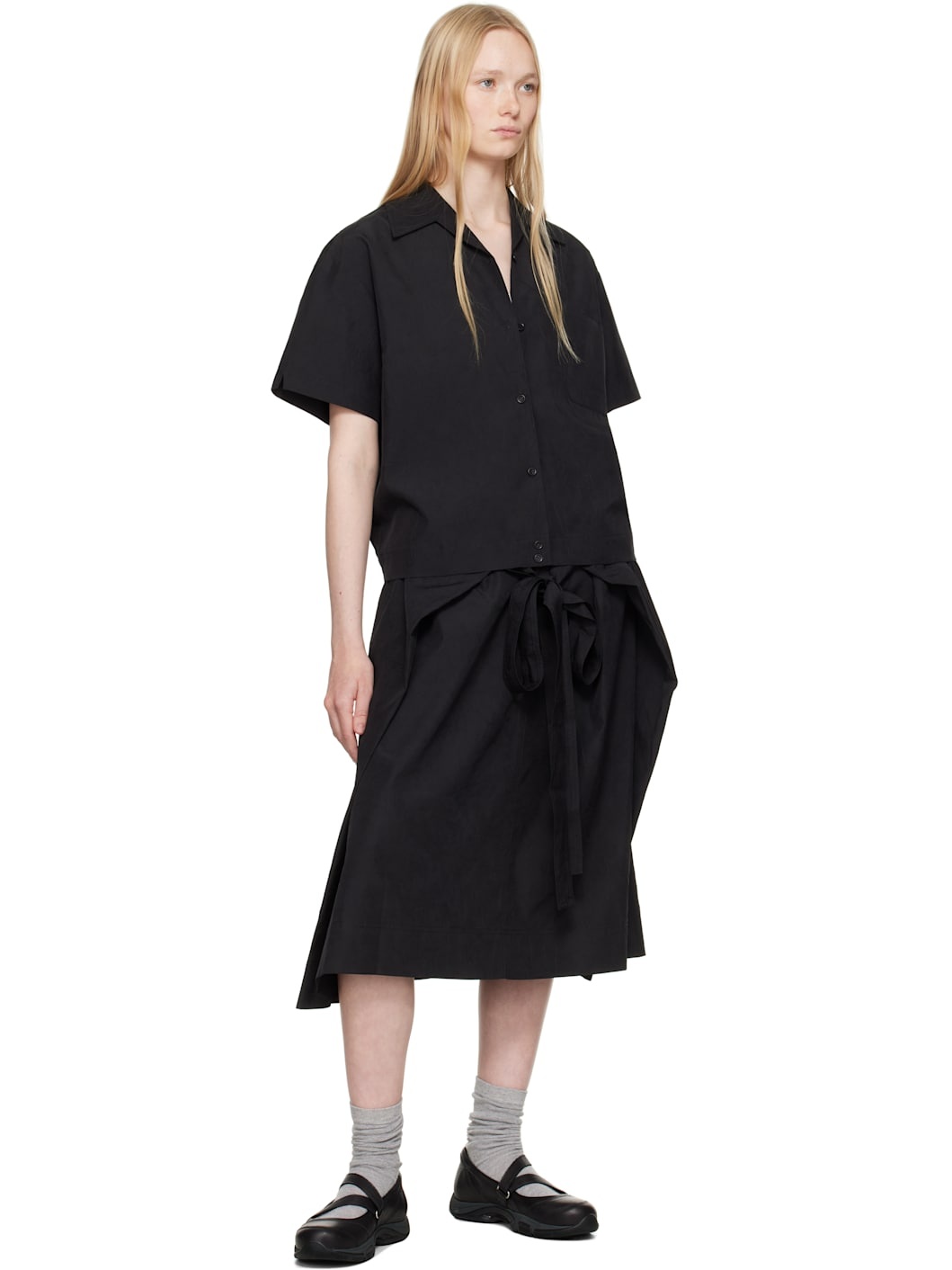 Black George Midi Skirt - 4
