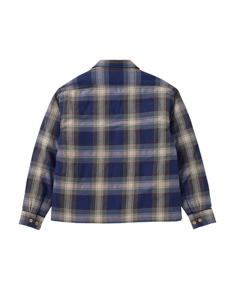 visvim KEESEY CHECK DOWN JKT BLUE outlook
