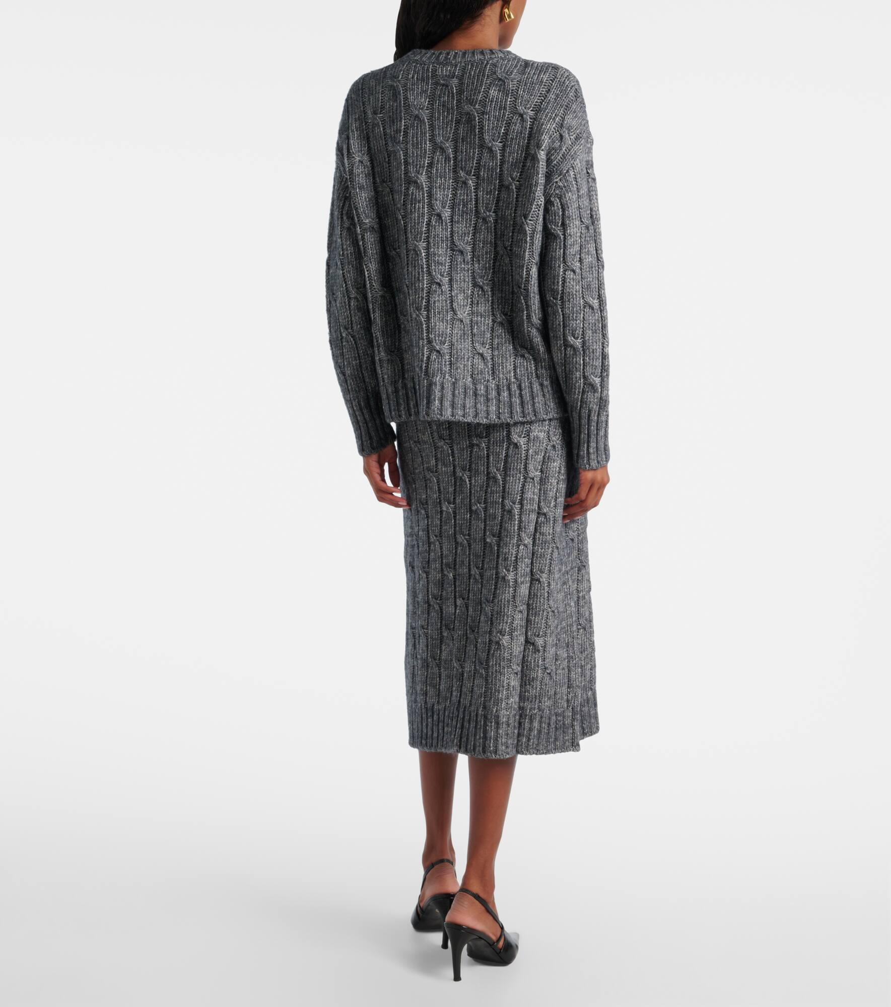 Cotton, alpaca, and wool sweater - 3