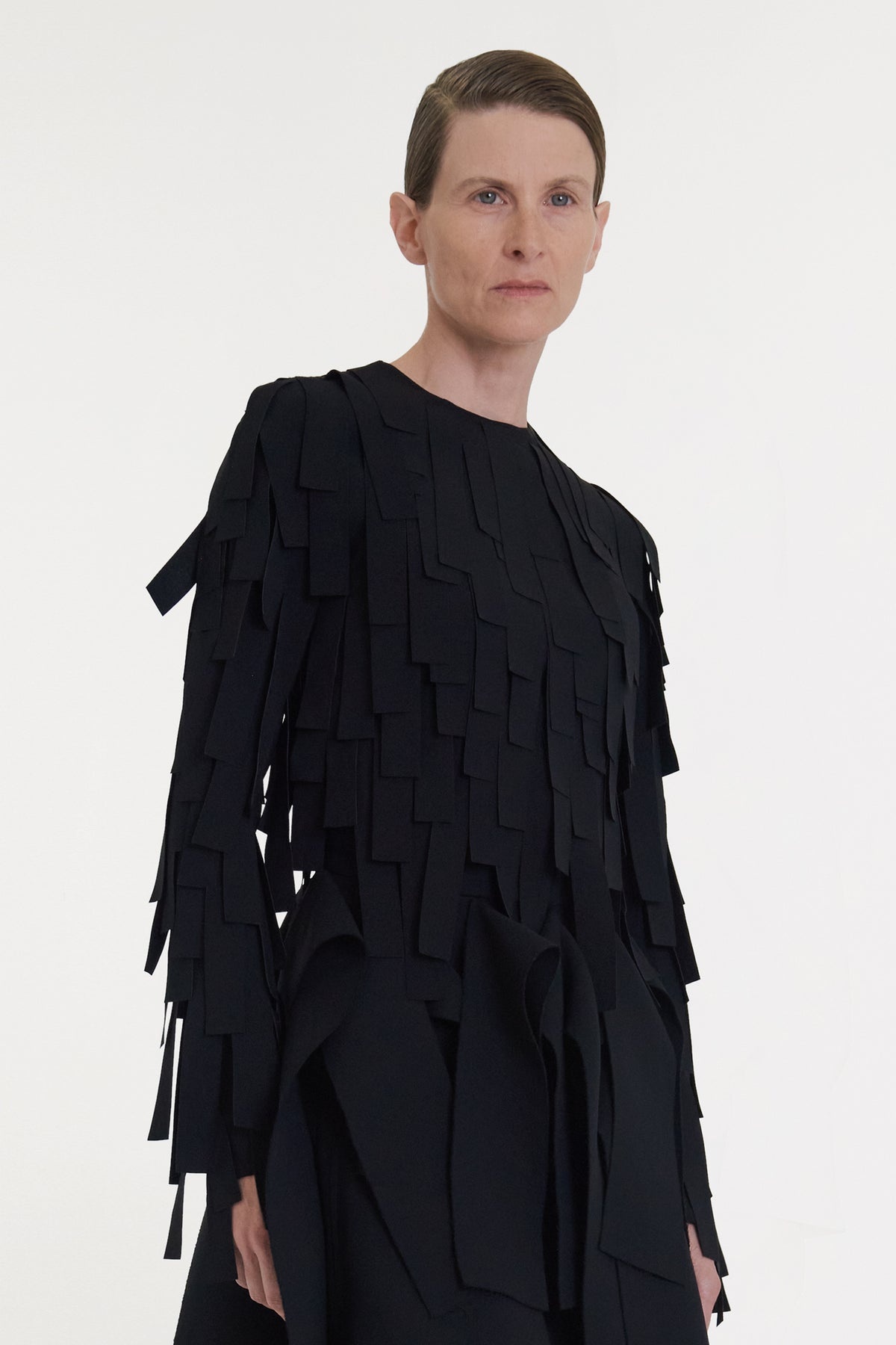 MULTI RECTANGLE LONGSLEEVE TOP BLACK - 6