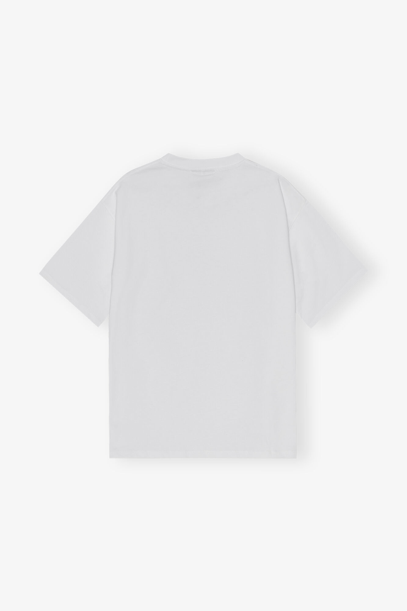 WHITE HEAVY COTTON DROP SHOULDER HEART T-SHIRT - 6