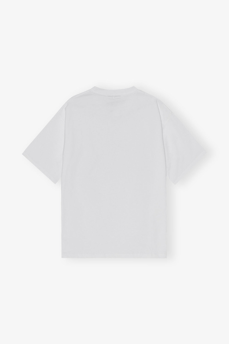 WHITE HEAVY COTTON DROP SHOULDER HEART T-SHIRT 6