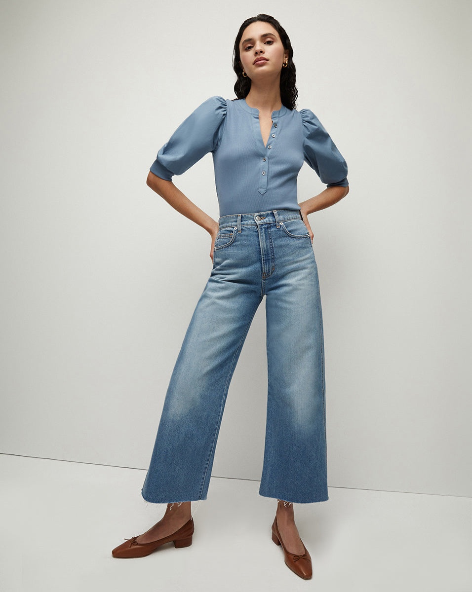 CORALEE PUFF-SLEEVE TEE - 2
