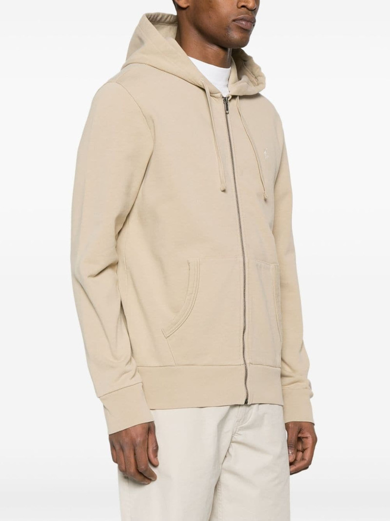 Polo-Pony-embroidery zipped hoodie 3