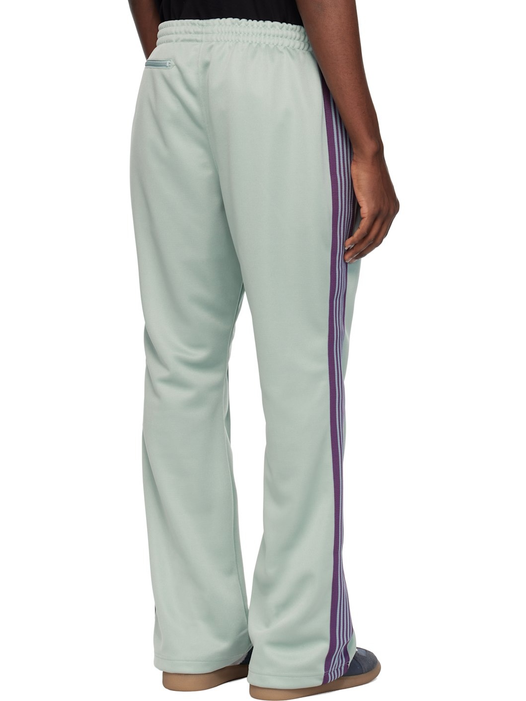 Green Boot-Cut Track Pants - 3