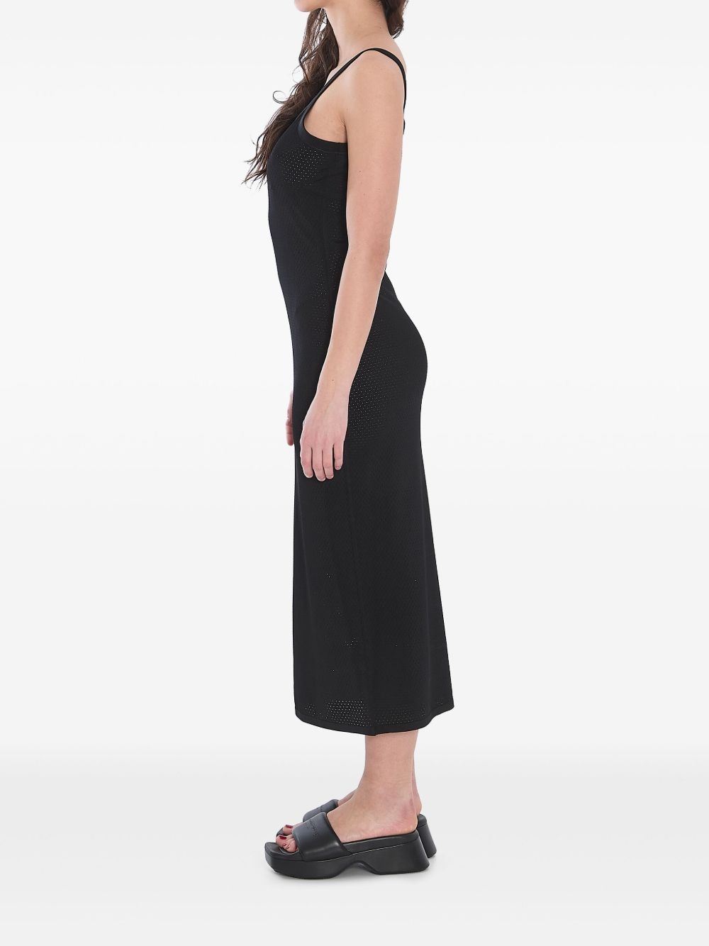 3D-logo mesh slip dress - 2