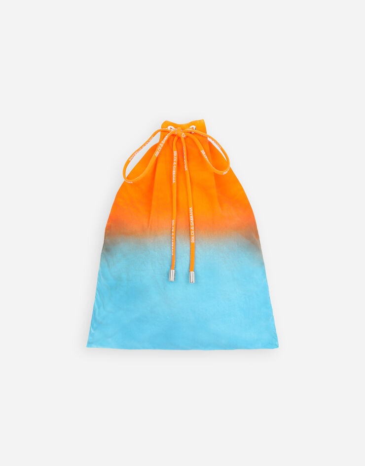 Long swim trunks with tie-dye print - 6