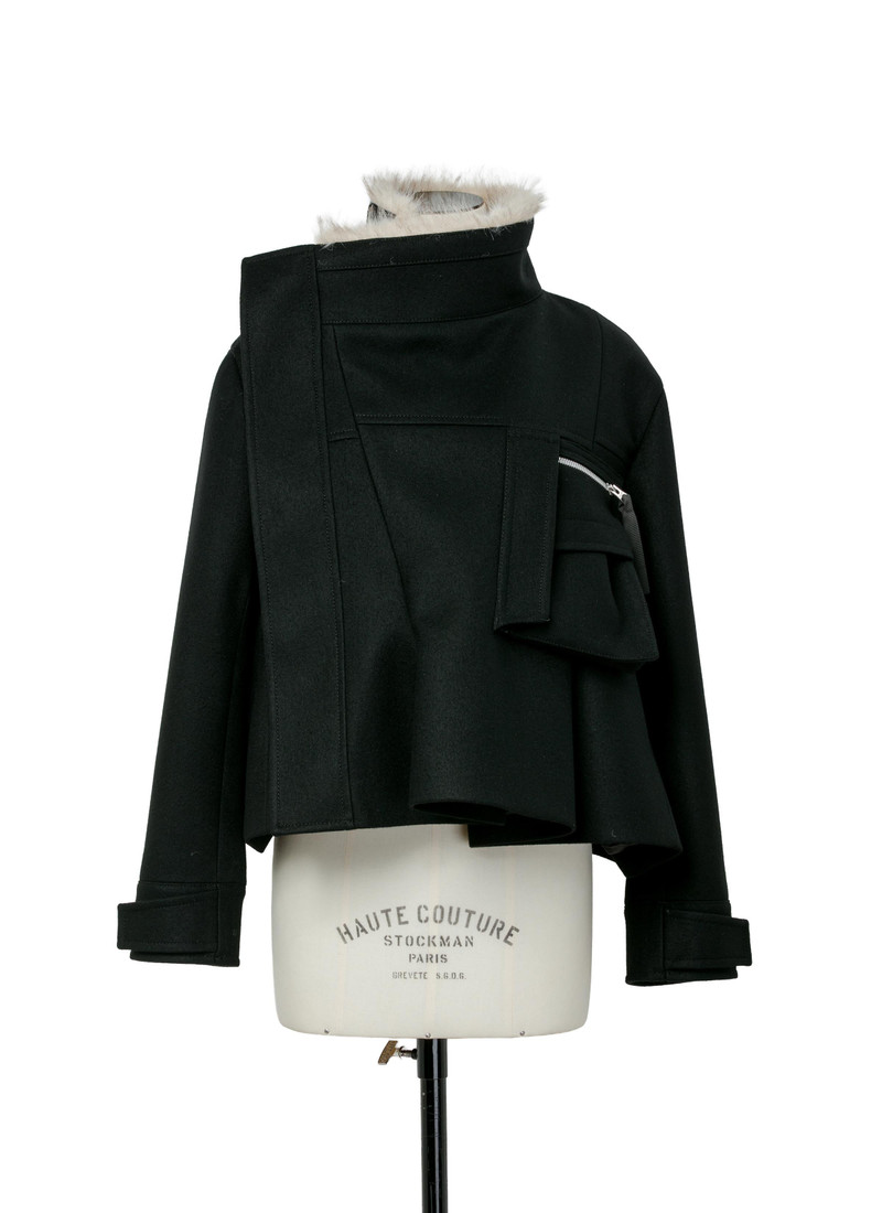 sacai Wool Melton Blouson outlook