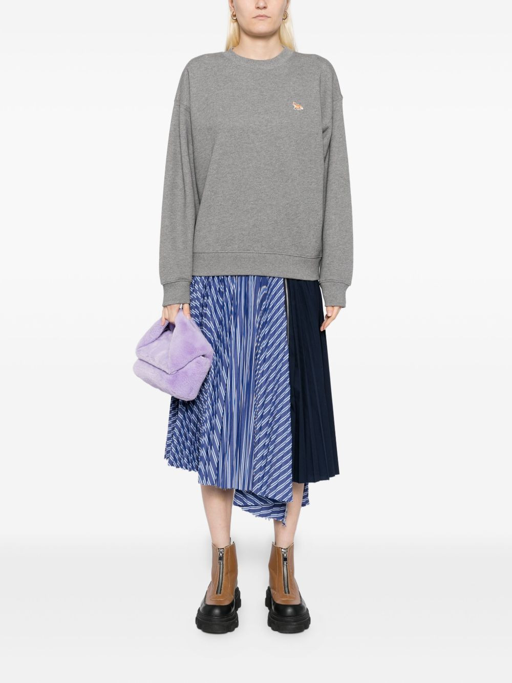 embroidered-logo sweatshirt - 2