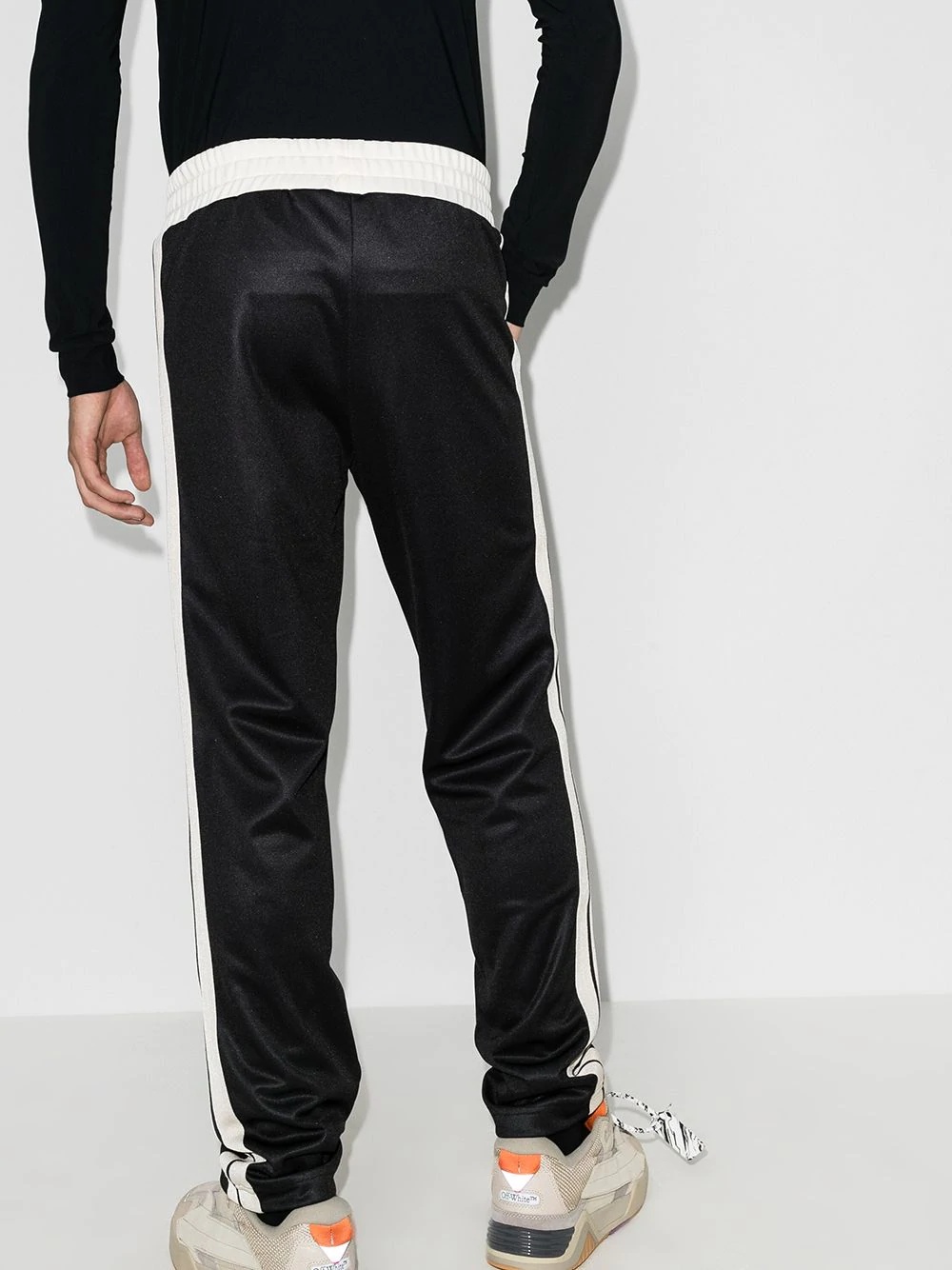 contrasting stripes track pants - 3