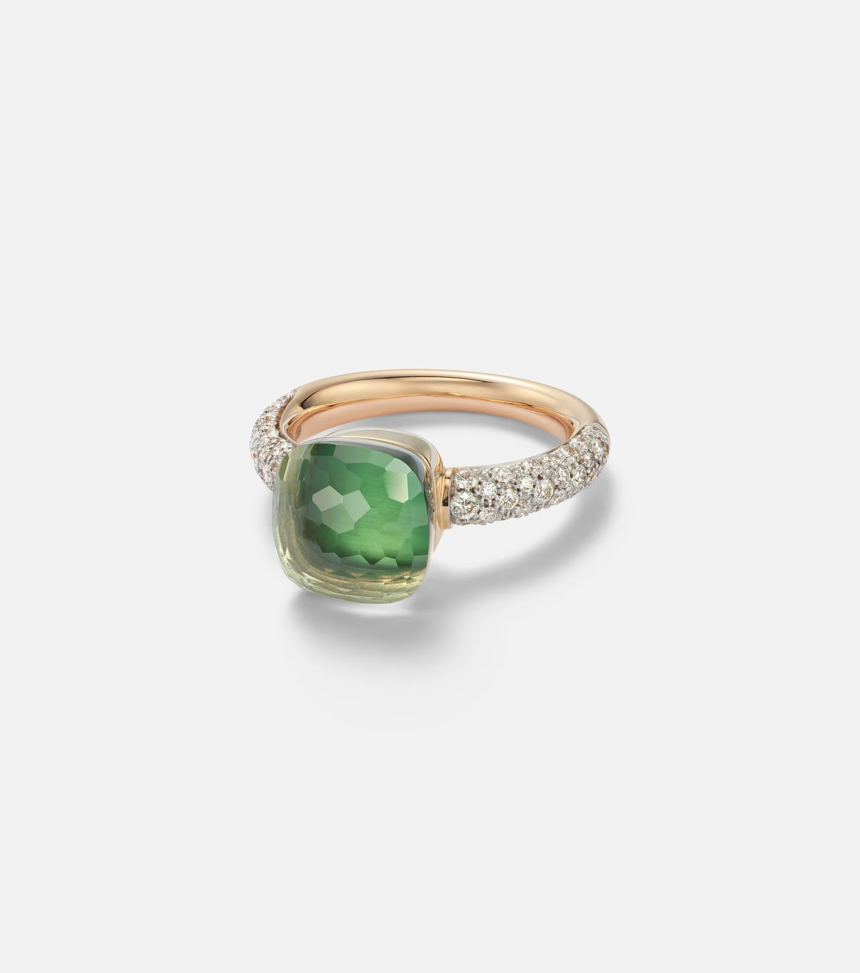 Nudo Classic 18kt white and rose gold ring with gemstones - 1