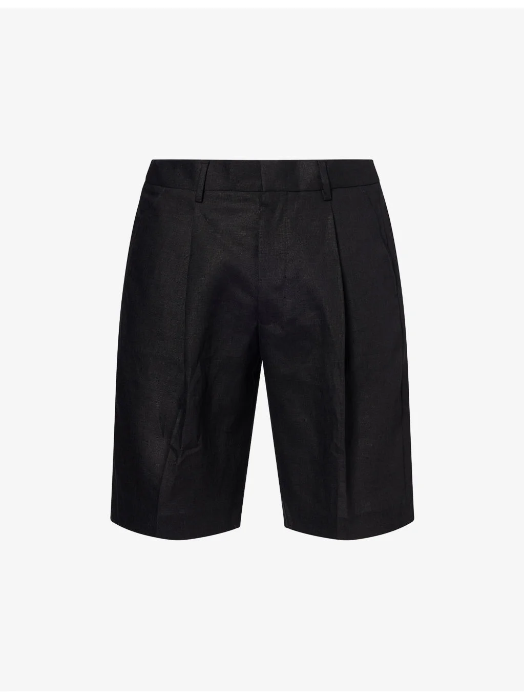 Kay Pleated Linen Shorts - 1