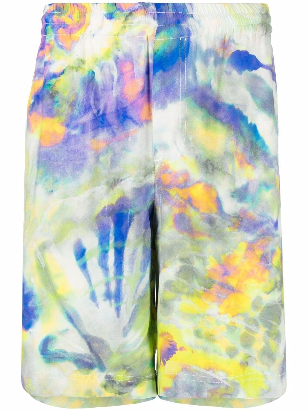 tie-dye print bermuda shorts - 1