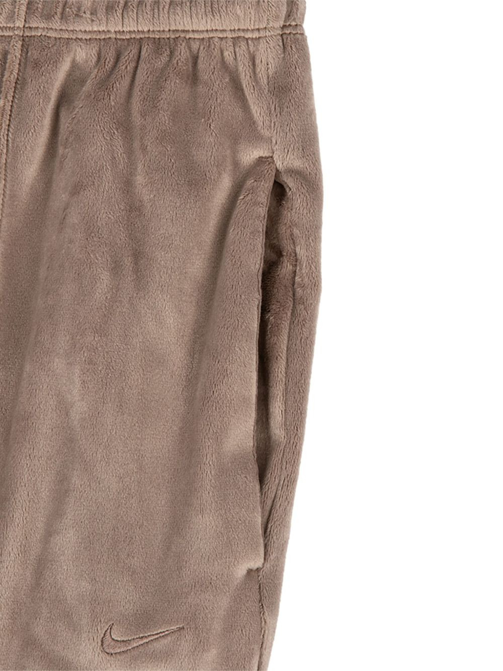 velor wide-leg trousers - 2