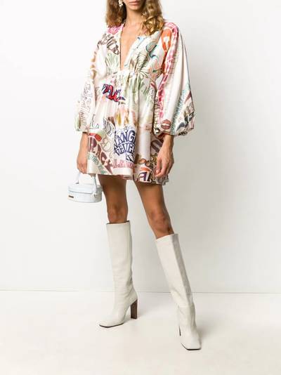 Zimmermann Ladybeetle Word-print mini dress outlook