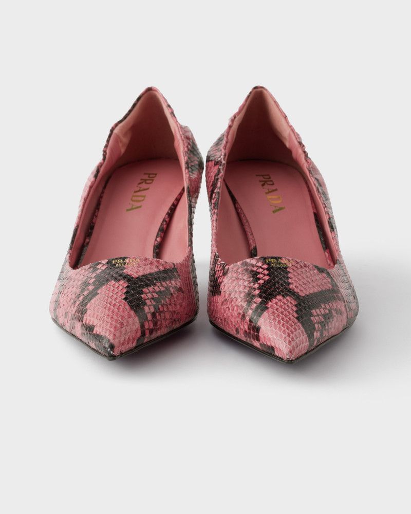 Printed Ayers leather pumps 6