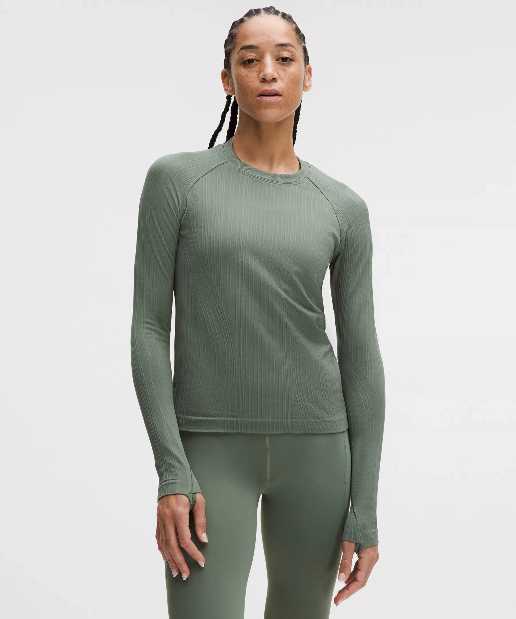 Rest Less Variegated Ribbed Pullover - 1