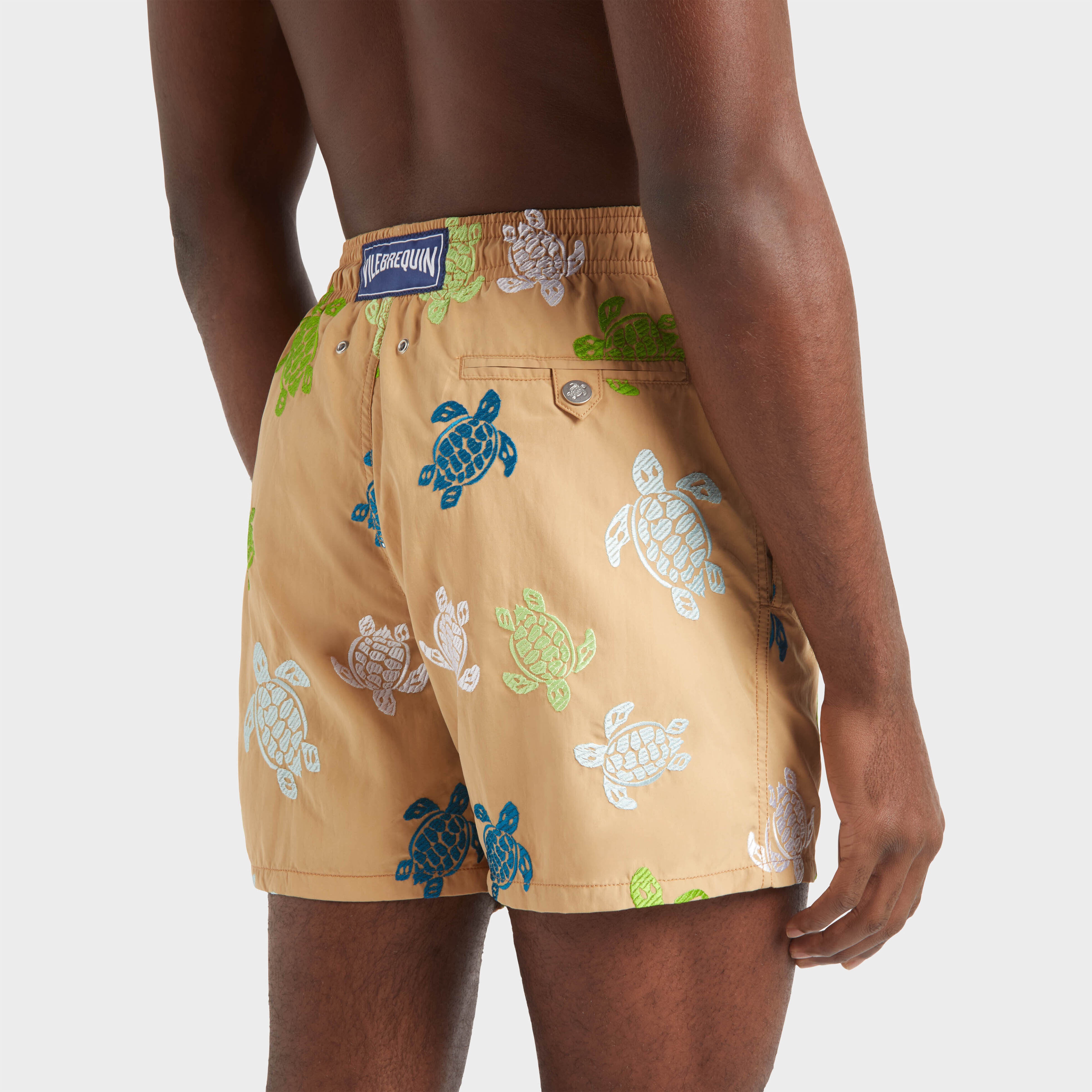 Men Swim Shorts Embroidered Tortue Multicolore - Limited Edition - 6