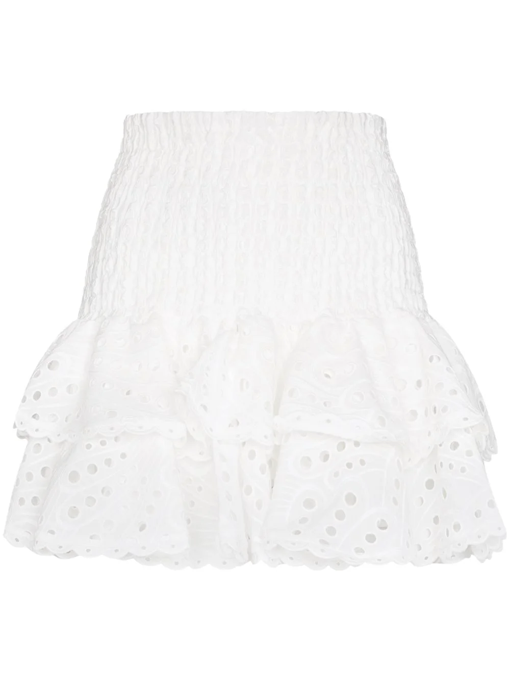 Noa broderie anglaise ruffled skirt - 1
