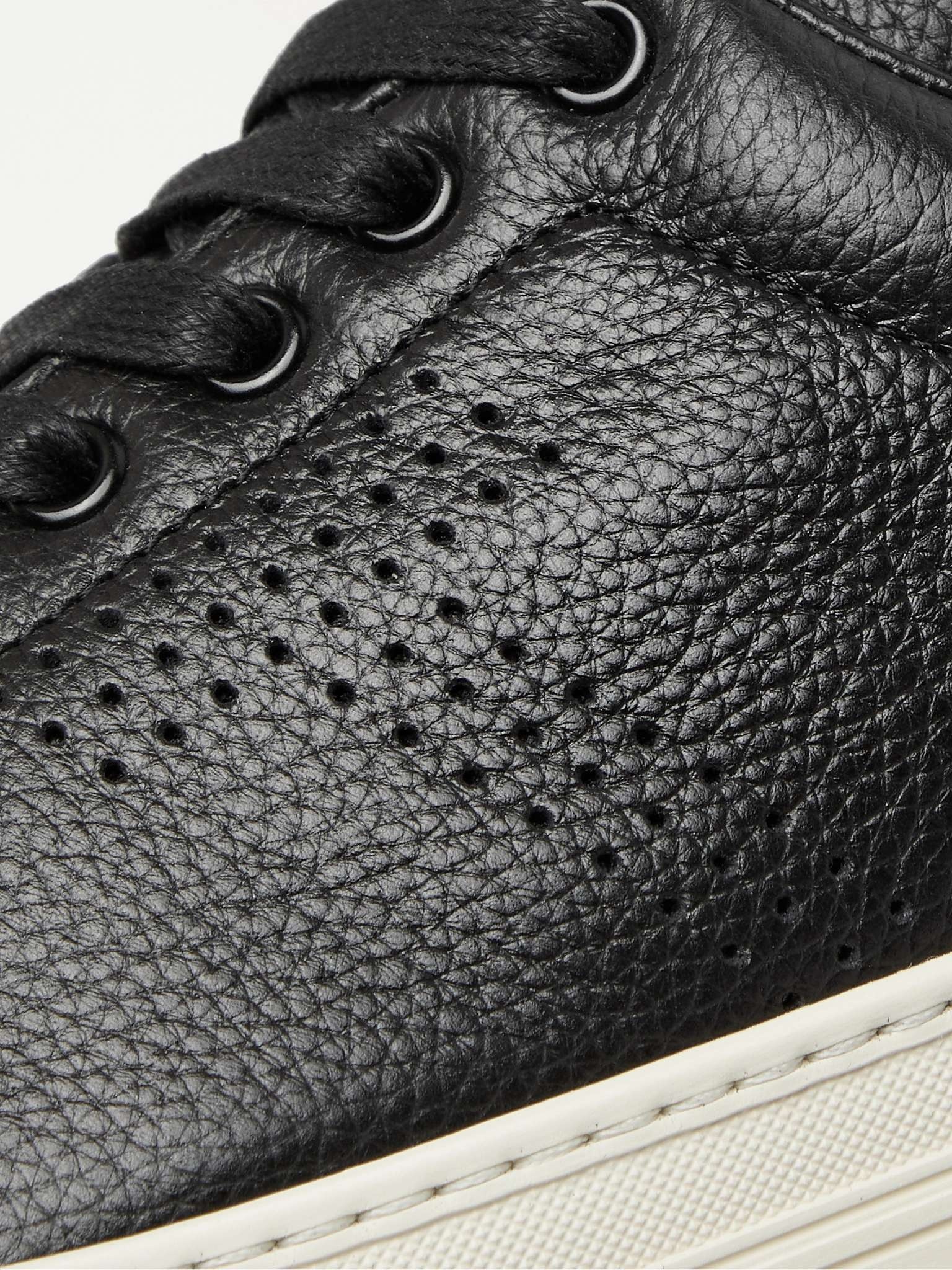 Warwick Perforated Full-Grain Leather Sneakers - 6