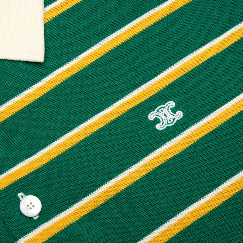 POLO SWEATER IN striped cotton 4