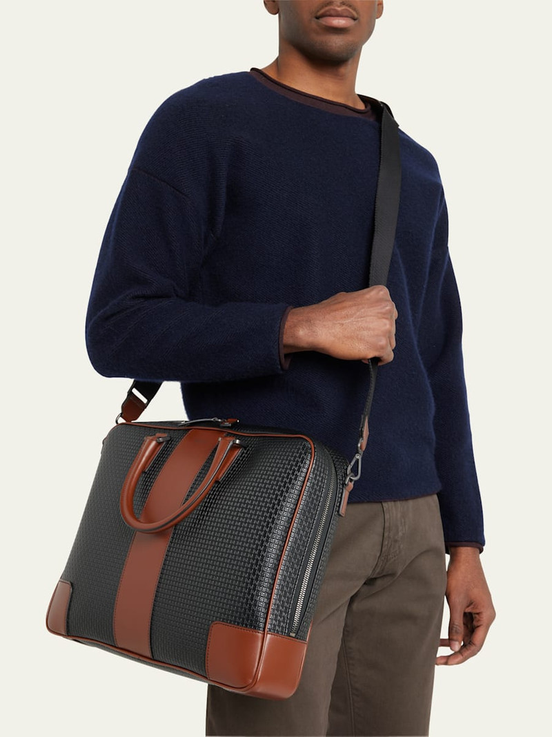 Serapian Men's Slim Stepan 72 Briefcase outlook