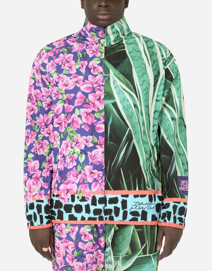 Nylon jacket with jungle mix print - 7