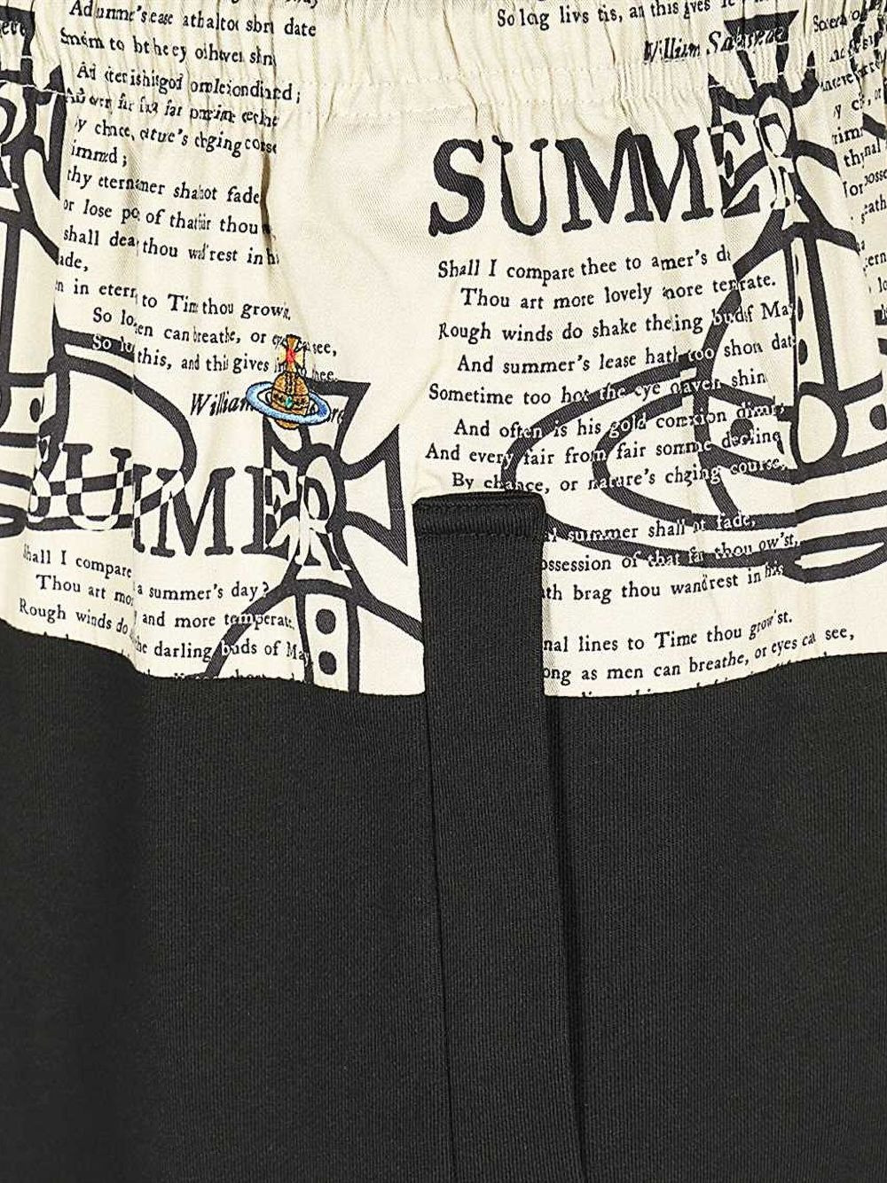 orb-print elasticated-waistband shorts - 2