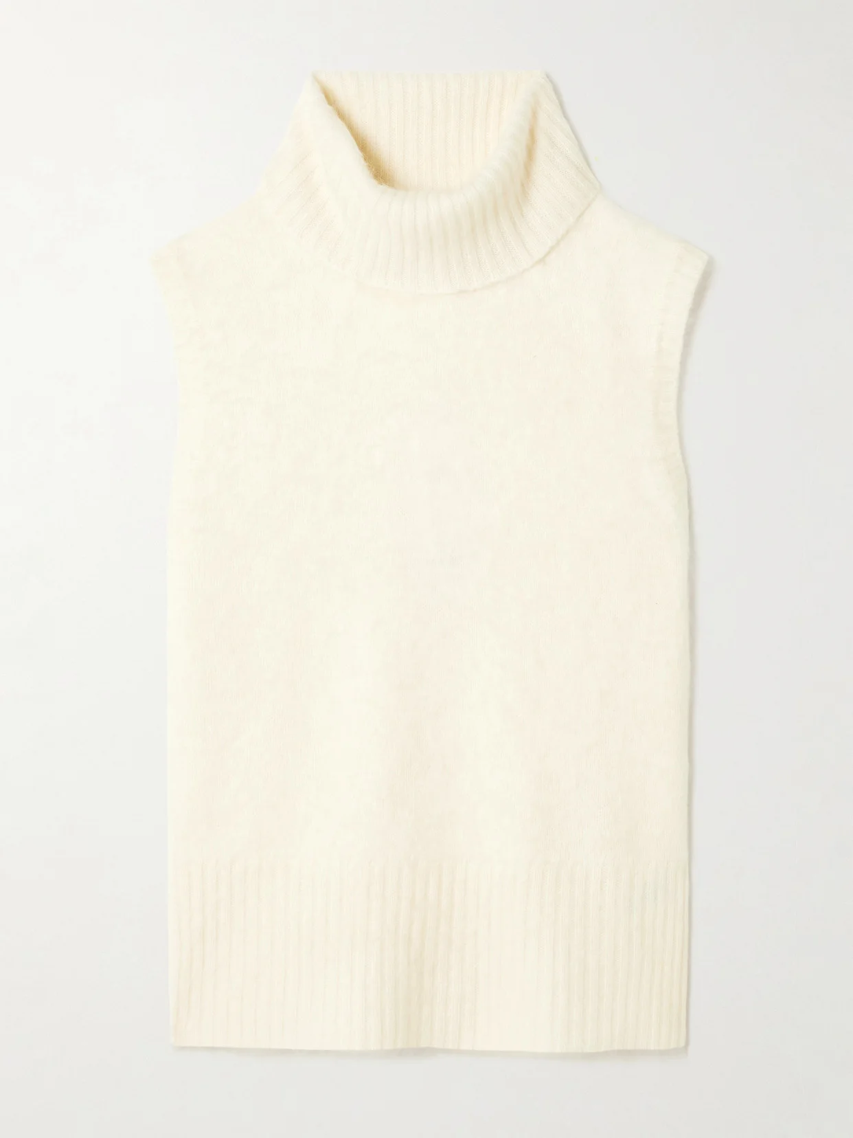 Mazzy Brushed-cashmere Turtleneck Tank - 1