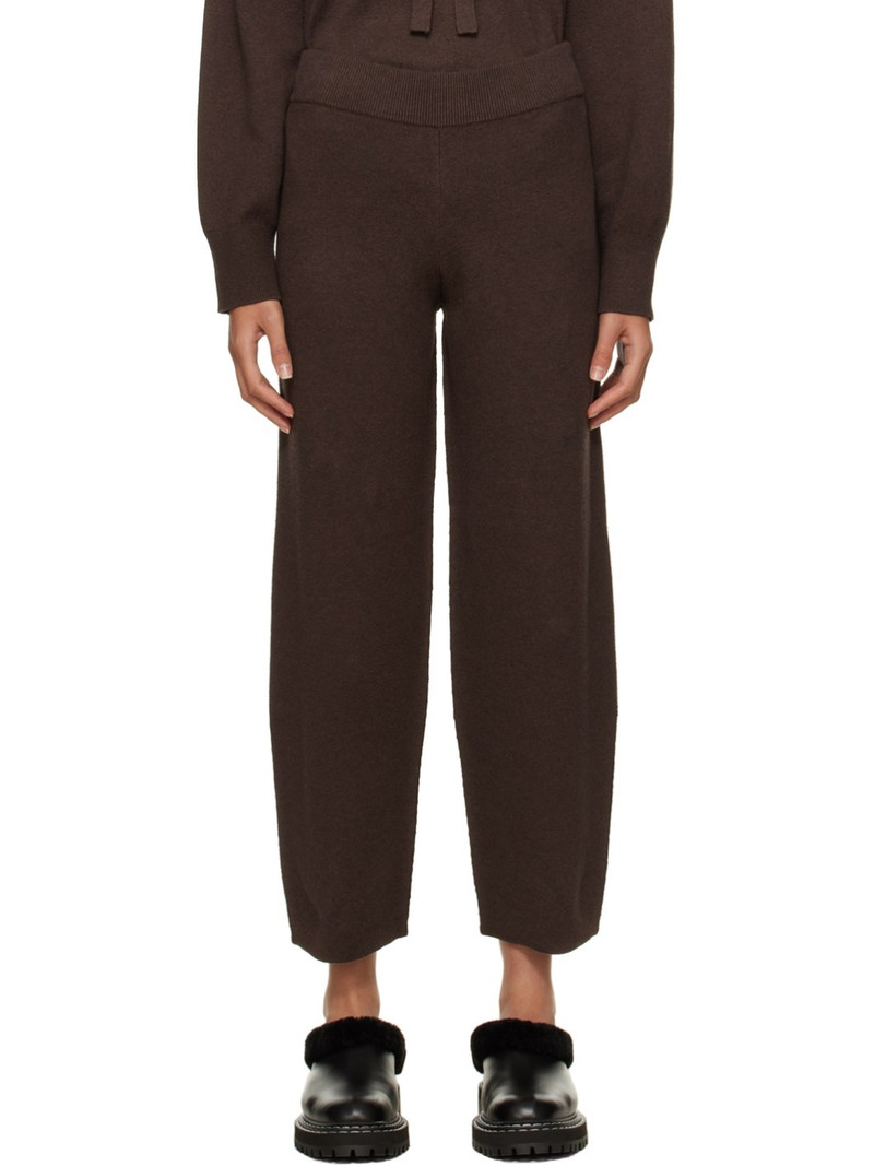Brown Proenza Schouler White Label Barrel-Leg Lounge Pants 1