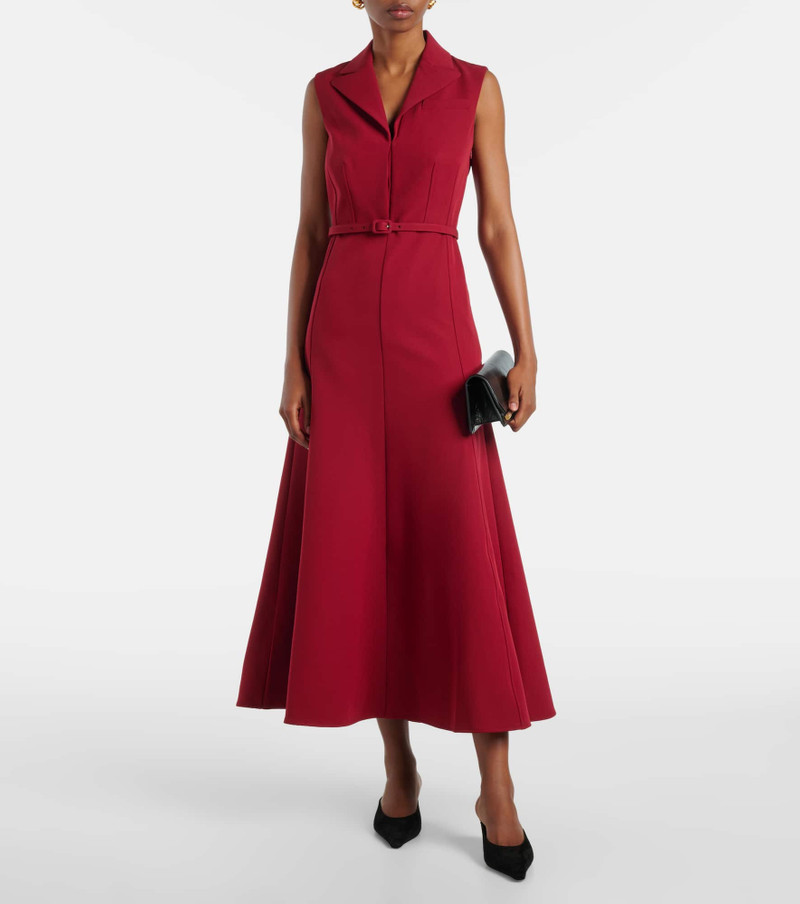 ROLAND MOURET Crêpe midi dress outlook