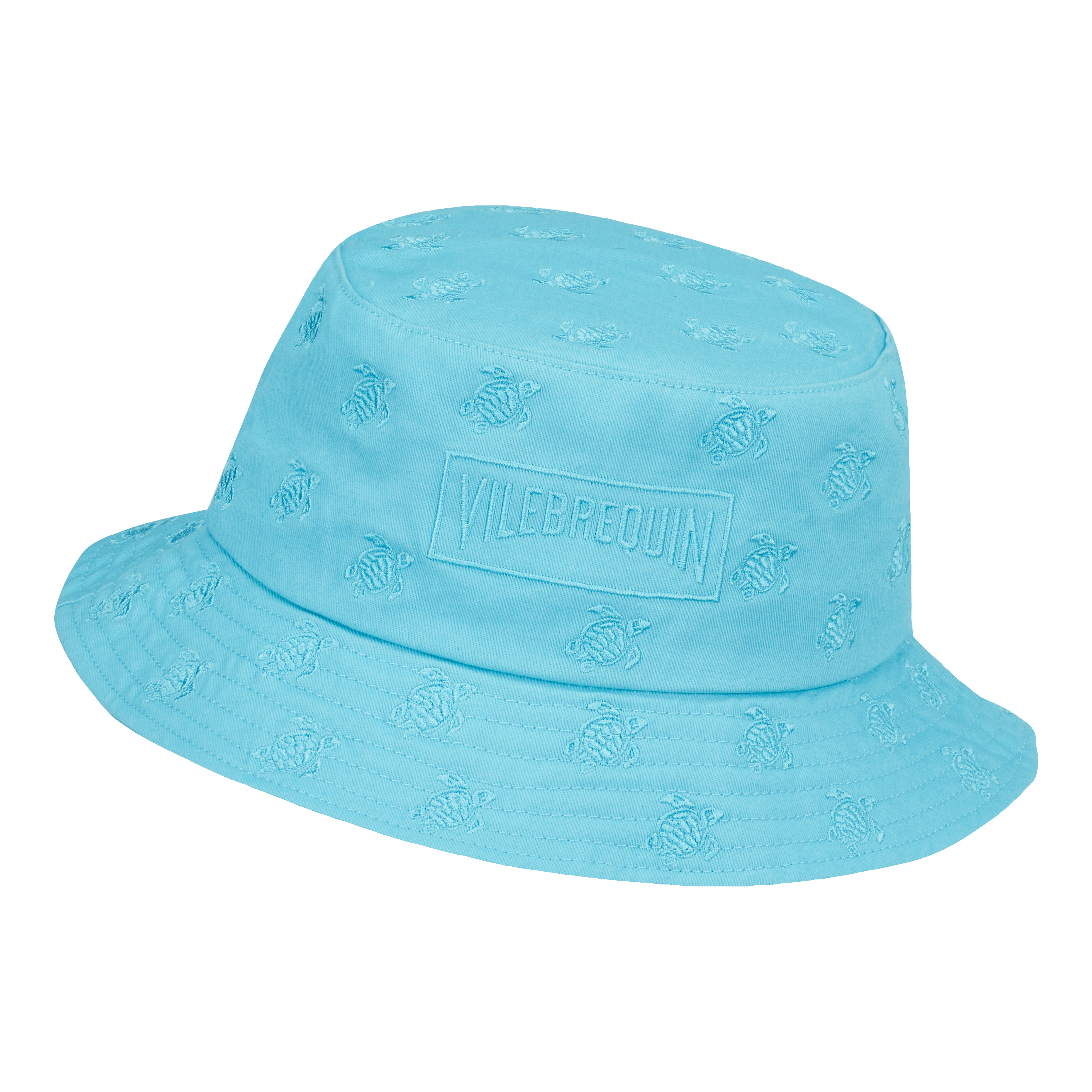 Embroidered Bucket Hat Turtles All Over - 1