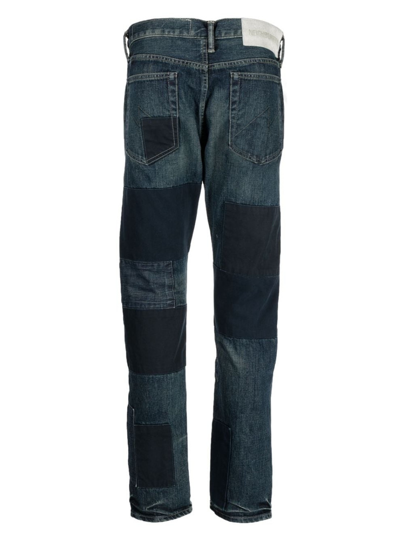 NEIGHBORHOOD patch-detail washed-denim jeans outlook