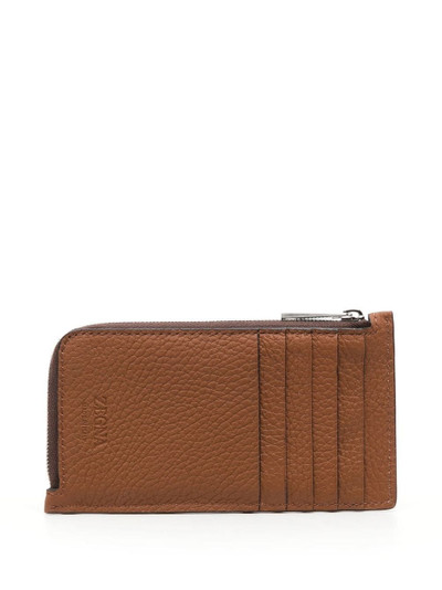 ZEGNA zip-around leather wallet outlook