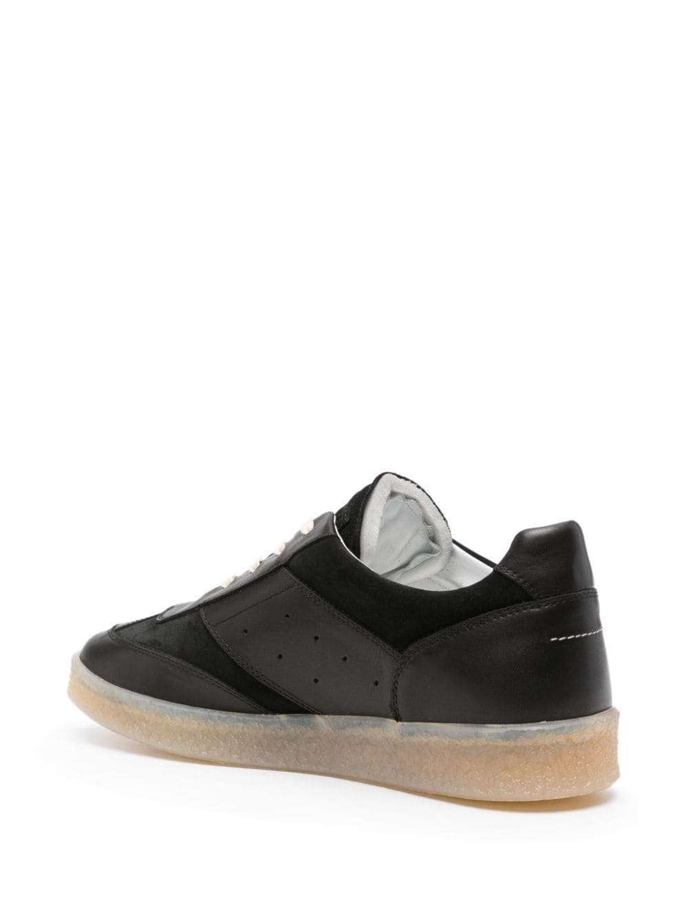 lace-up leather sneakers - 3