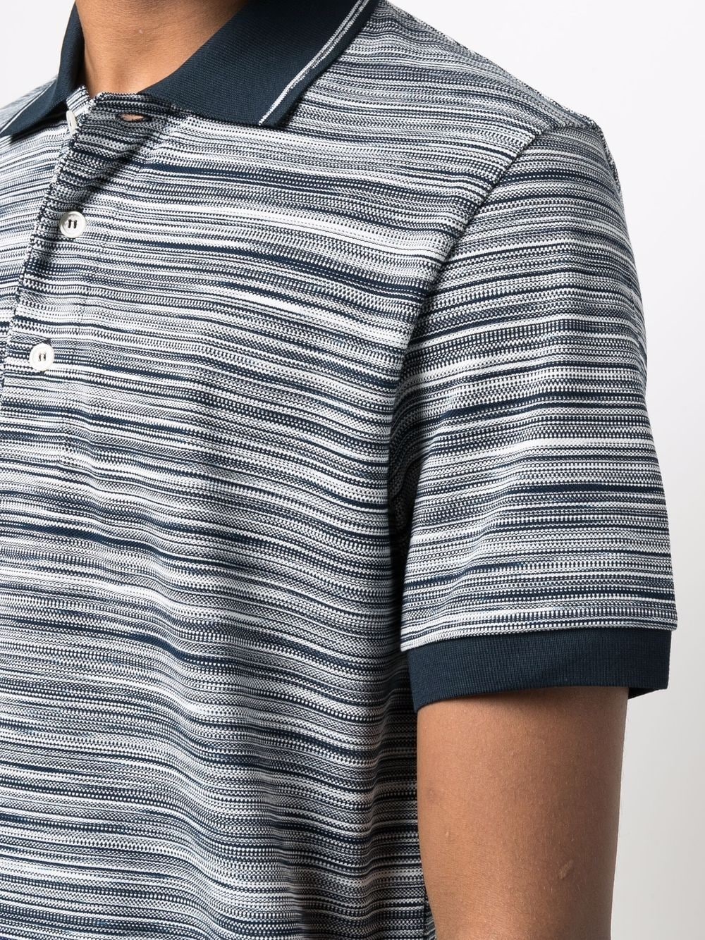 striped short-sleeve polo shirt - 5