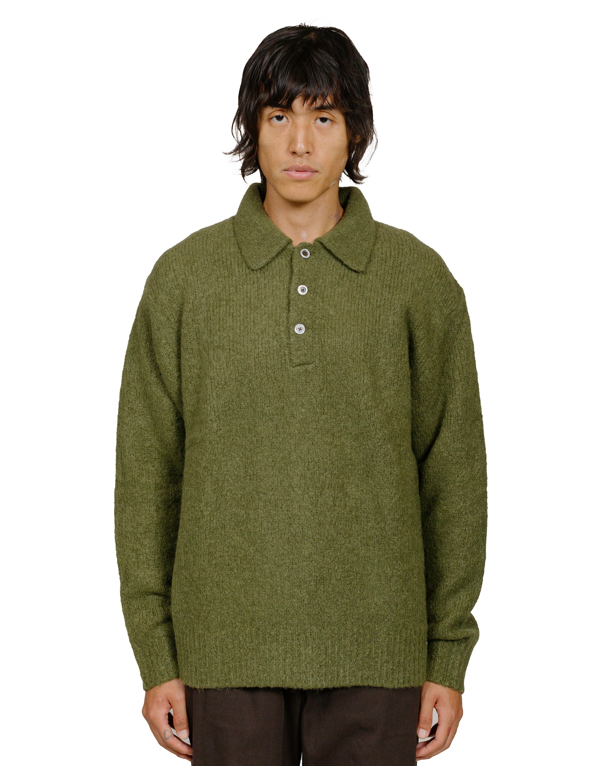 Rasmus Relaxed Brushed Polo Ivy Green - 2