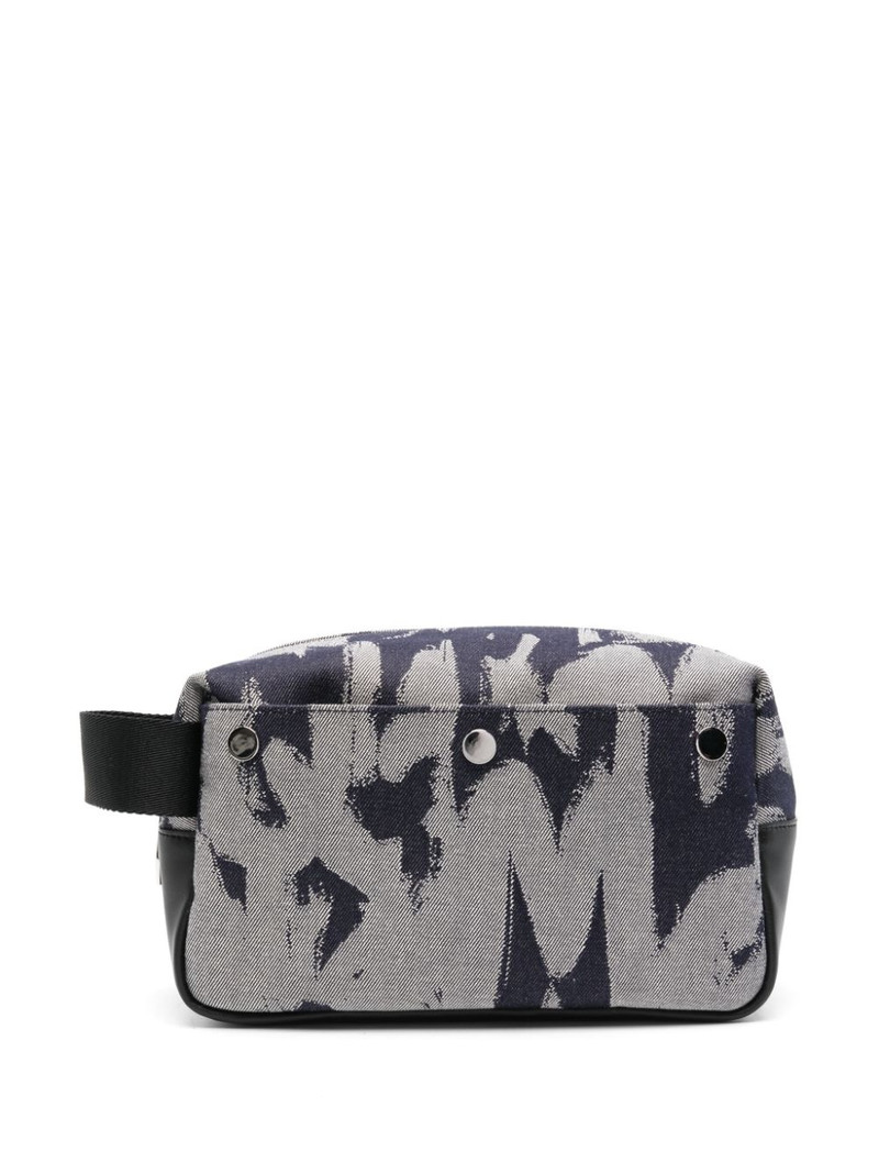 logo-print wash bag 1