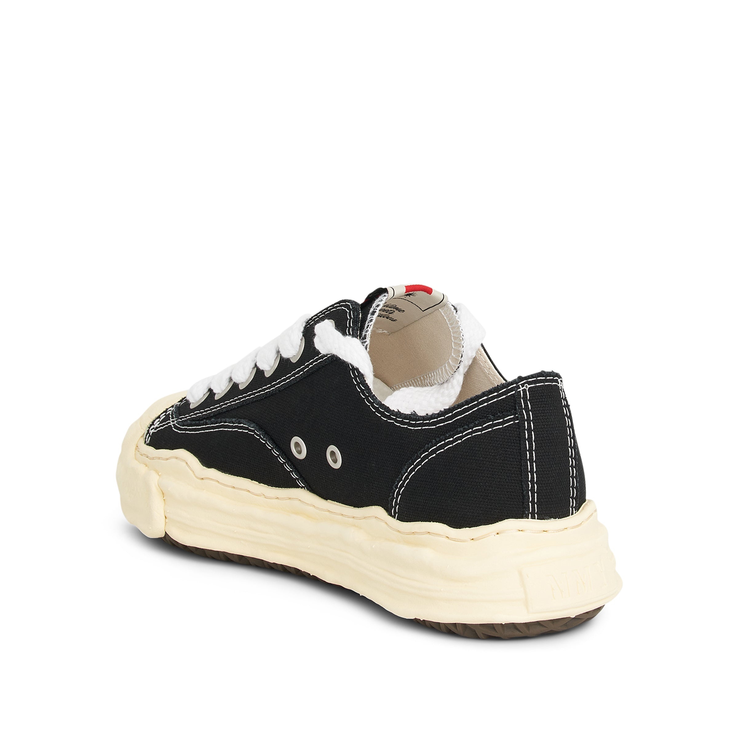 Hank OG Vintage Low Top Sneaker in Black/White - 3