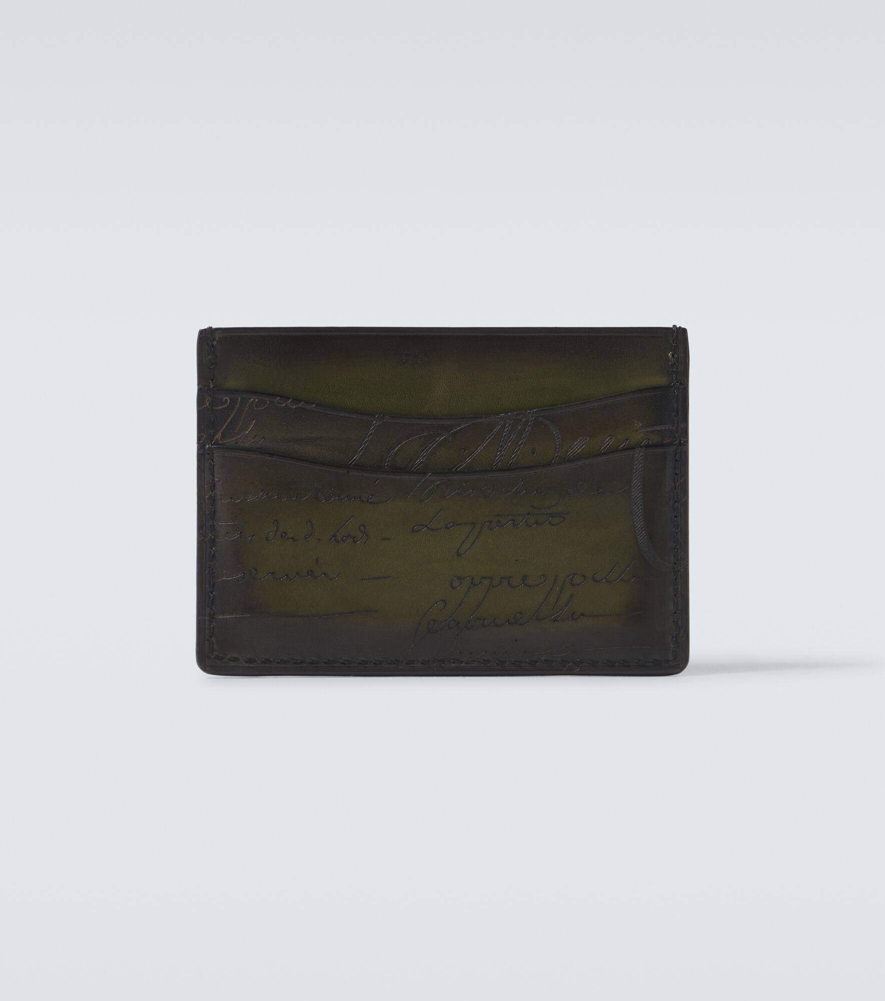 Scritto Leather card holder - 2