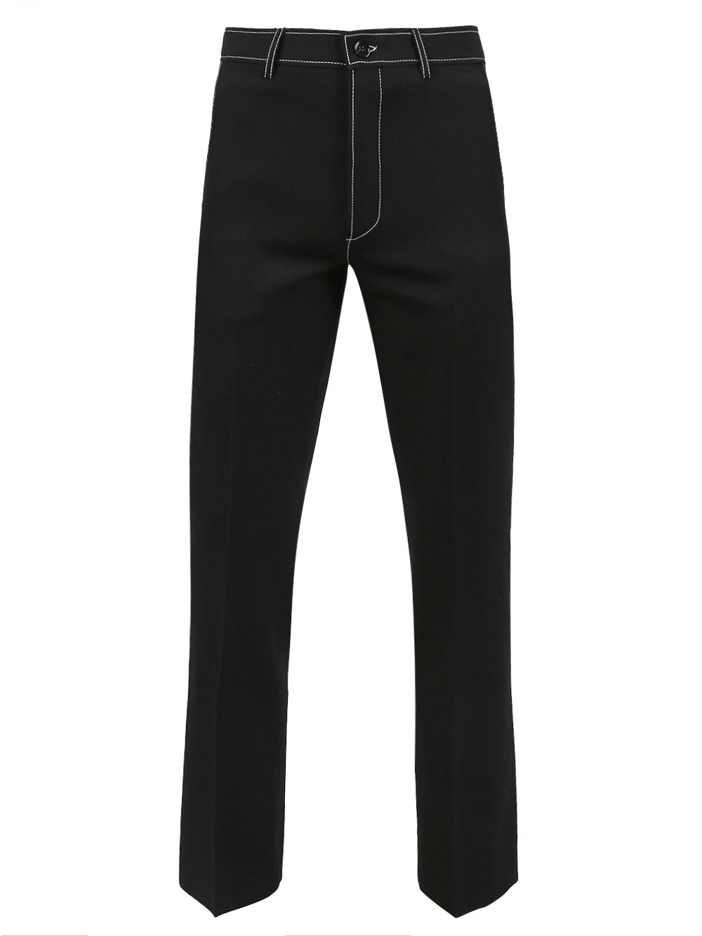 Grain De Poudre Wool Tailored Trousers Black - 1