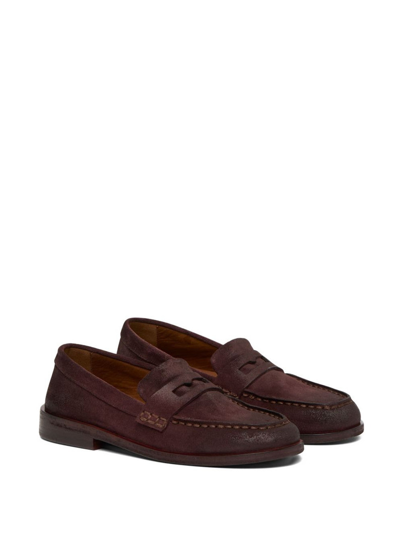 Marsèll penny suede loafers outlook