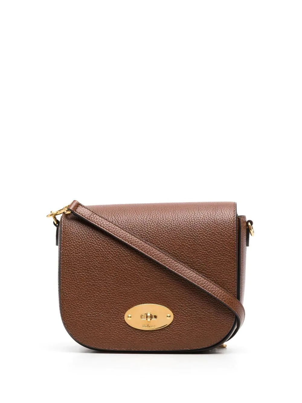 engraved logo cross-body bag - 1