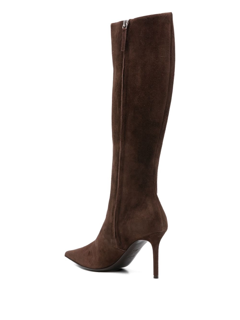 85mm pointed-toe boots - 3