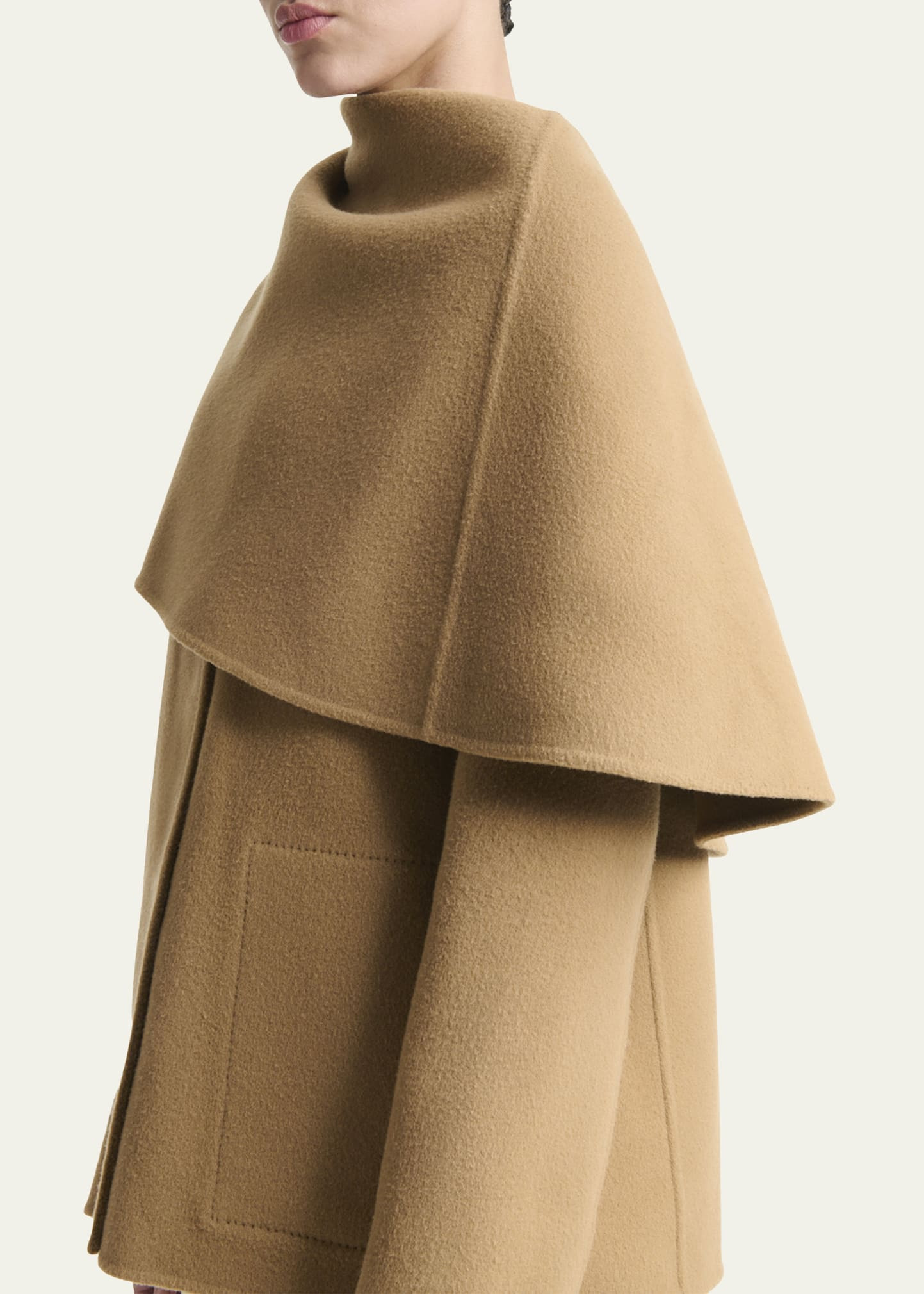 Dak Wool Cape Coat - 5