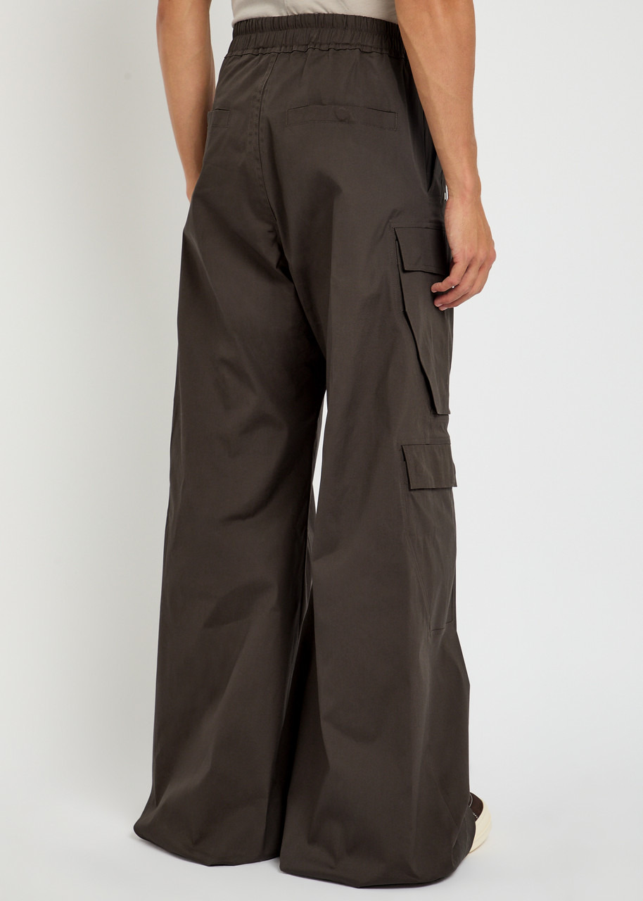 Rick Owens Cargobela Wide-leg Stretch-cotton Cargo Trousers - 3