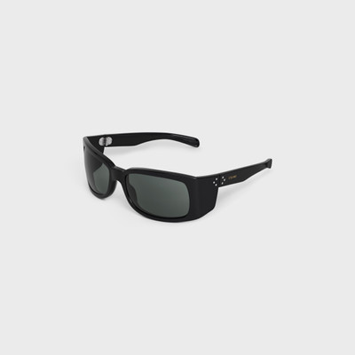 CELINE Black Frame 54 Sunglasses in Acetate outlook