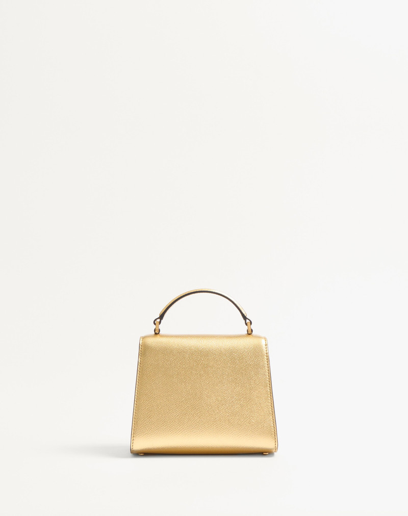 VALENTINO GARAVANI VSLING MINI HANDBAG IN LAMINATED GRAINY CALFSKIN WITH JEWEL LOGO 5
